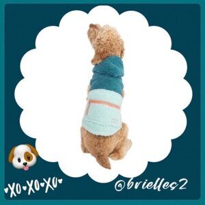 🐶 Meduim 🐶 New Justice Pet Polyester Sherpa Dog Hoodie, Turquoise